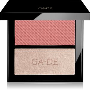 GA-DE Velveteen Blush and Shimmer Duet paletka na tvář odstín 52 Bloom And Glow 7,4 g