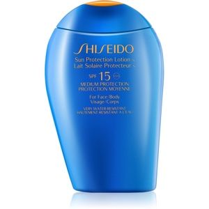 Shiseido Sun Care Protection opalovací mléko na obličej a tělo SPF 15