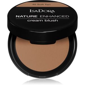 IsaDora Nature Enhanced Cream Blush kompaktní tvářenka se štětcem a zrcátkem odstín 40 Soft Tan 3