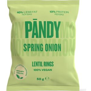 PANDY Lentil Rings čočkové křupky příchuť Spring Onion 50 g