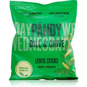 Pändy Lentil Sticks čočkové křupky příchuť Dill & Chive 50 g