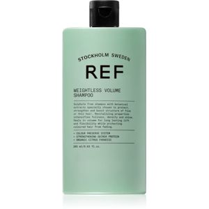 REF Weightless Volume Shampoo šampon pro jemné a zplihlé vlasy pro objem od kořínků 285 ml