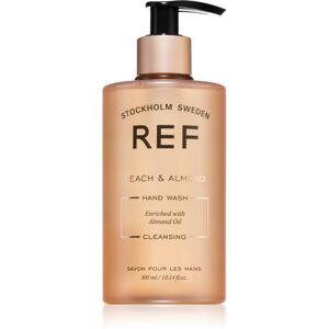 REF Hand Wash luxusní hydratační mýdlo na ruce Peach & Almond 300 ml
