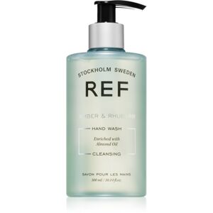 REF Hand Wash luxusní hydratační mýdlo na ruce Amber & Rhubarb 300 ml