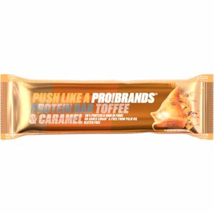 PRO!BRANDS Protein Bar toffee/karamel proteinová tyčinka s příchutí karamelu 45 g