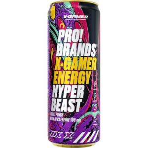 PRO!BRANDS X-GAMER Energy Hyper Beast energy drink fruit punch 330 ml