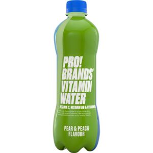 PRO!BRANDS Vitamin Water nápoj s vitamíny příchuť Pear & Peach 555 ml