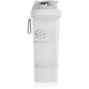 Smartshake Slim sportovní šejkr + zásobník barva Pure White 500 ml