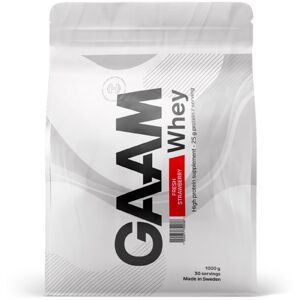GAAM 100% Whey Premium syrovátkový protein příchuť Fresh Strawberry 1000 g
