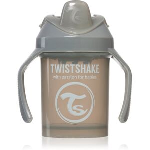 Twistshake Training Cup Grey tréninkový hrnek 4 m+ 230 ml