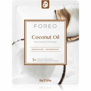 FOREO Farm to Face Sheet Mask Coconut Oil vyživující plátýnková maska 3x20 ml