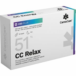 CannaCare CBD PLUS CC Relax podpora činnosti nervové soustavy 30 ks