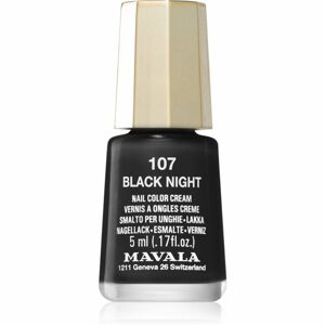 Mavala Techni Colors lak na nehty (intense) odstín 107 Black Night 5 ml
