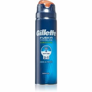 Gillette Fusion Proglide Sensitive gel na holení 2 v 1 Cool & Fresh 170 ml
