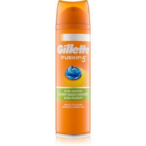 Gillette Fusion5 Ultra Sensitive gel na holení pro citlivou pleť 200 ml