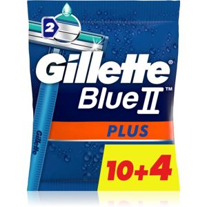 Gillette Blue II Plus jednorázová holítka pro muže 14 ks