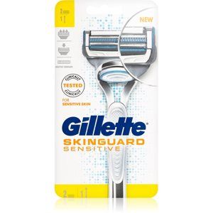 Gillette Skinguard Sensitive holicí strojek pro citlivou pleť + náhradní břity 2 ks 1 ks