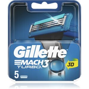 Gillette Mach3 Turbo náhradní hlavice 5 ks