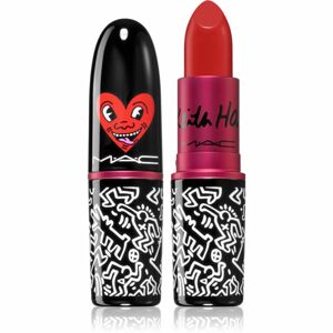 MAC Cosmetics Lipstick Viva Glam X Keith Haring dlouhotrvající rtěnka odstín Red Haring 3 g
