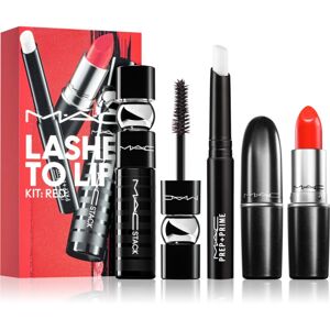 MAC Cosmetics Lashes To Lips Kit dárková sada odstín Red 3 ks