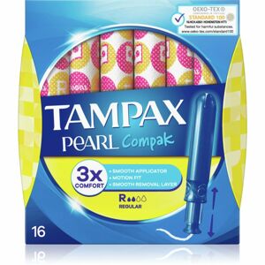Tampax Compak Pearl Regular tampony s aplikátorem 16 ks
