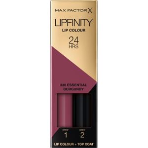 Max Factor Lipfinity Lip Colour dlouhotrvající rtěnka s balzámem odstín 330 Essential Burgundy 4,2 g