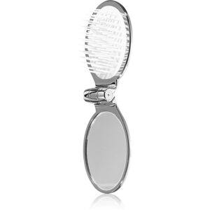 Janeke Chromium Line Folding Hair-Brush with Mirror hřeben na vlasy se zrcátkem 9,5 x 5,5 x 3,5 cm