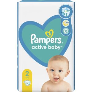 Pampers Active Baby Size 2 jednorázové pleny 4-8 kg 72 ks