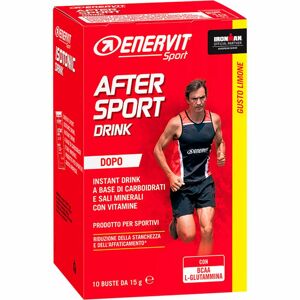 ENERVIT After Sport Drink podpora sportovního výkonu a regenerace příchuť lemon 10x15 g