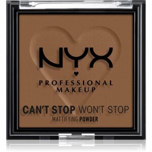 NYX Professional Makeup Can't Stop Won't Stop Mattifying Powder matující pudr odstín 09 Deep 6 g
