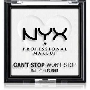 NYX Professional Makeup Can't Stop Won't Stop Mattifying Powder matující pudr odstín 11 Bright Translucent 6 g