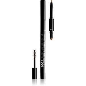 NYX Professional Makeup 3-In-1 Brow Pencil víceúčelový produkt na obočí odstín 02 Taupe
