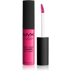 NYX Professional Makeup Soft Matte Metallic Lip Cream tekutá rtěnka s metalicky matným finišem odstín 03 Paris 6,7 ml