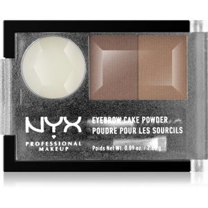 NYX Professional Makeup Eyebrow Cake Powder sada na úpravu obočí odstín 06 Blonde 2.65 g