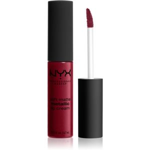 NYX Professional Makeup Soft Matte Metallic Lip Cream tekutá rtěnka s metalicky matným finišem odstín 11 Madrid 6,7 ml
