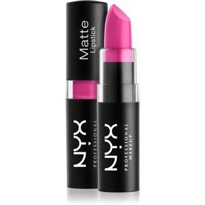 NYX Professional Makeup Matte Lipstick klasická matná rtěnka odstín 02 Shocking Pink 4,5 g