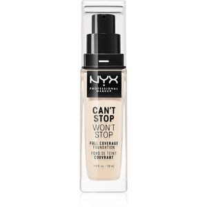 NYX Professional Makeup Can't Stop Won't Stop Full Coverage Foundation vysoce krycí make-up odstín 01 Pale 30 ml