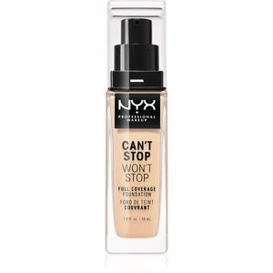 NYX Professional Makeup Can't Stop Won't Stop Full Coverage Foundation vysoce krycí make-up odstín 06 Vanilla 30 ml