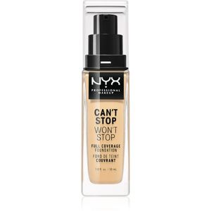 NYX Professional Makeup Can't Stop Won't Stop Full Coverage Foundation vysoce krycí make-up odstín 6.5 Nude 30 ml