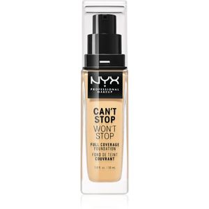 NYX Professional Makeup Can't Stop Won't Stop Full Coverage Foundation vysoce krycí make-up odstín 08 True Beige 30 ml