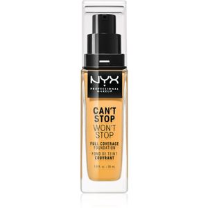 NYX Professional Makeup Can't Stop Won't Stop Full Coverage Foundation vysoce krycí make-up odstín 15 Caramel 30 ml