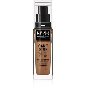 NYX Professional Makeup Can't Stop Won't Stop Full Coverage Foundation vysoce krycí make-up odstín Cinnamon 30 ml