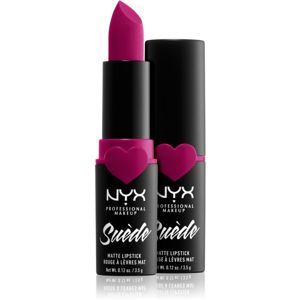 NYX Professional Makeup Suede Matte Lipstick matná rtěnka odstín 12 Clinger 3.5 g