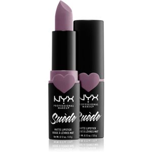 NYX Professional Makeup Suede Matte Lipstick matná rtěnka odstín 15 Violet Smoke 3.5 g