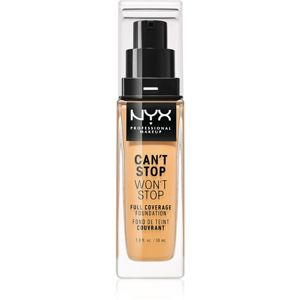 NYX Professional Makeup Can't Stop Won't Stop Full Coverage Foundation vysoce krycí make-up odstín 12 Classic Tan 30 ml