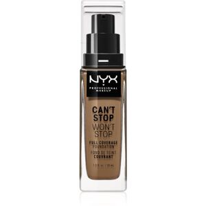 NYX Professional Makeup Can't Stop Won't Stop Full Coverage Foundation vysoce krycí make-up odstín 12.7 Neutral Tan 30 ml