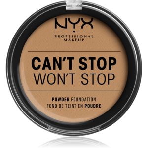 NYX Professional Makeup Can't Stop Won't Stop pudrový make-up odstín 15 Caramel 10,7 g