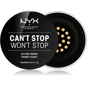 NYX Professional Makeup Can't Stop Won't Stop sypký pudr odstín 06 Banana 6 g