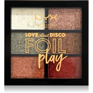 NYX Professional Makeup Love Lust Disco Foil Play paletka očních stínů odstín 01 Get Down 6 x 1,5 g