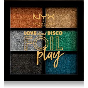NYX Professional Makeup Love Lust Disco Foil Play paletka očních stínů odstín 03 Let´s Grove 6 x 1,5 g